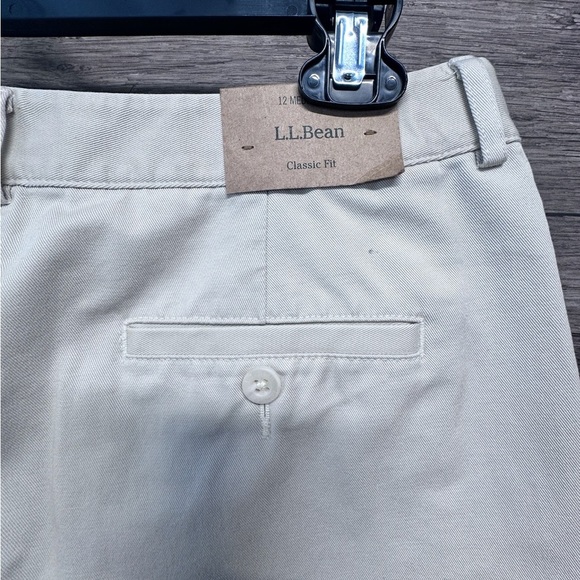 L.L. Bean Women's Cream Khaki Wrinkle Free Dress Pants Classic Fit 12 Tall - Picture 6 of 9